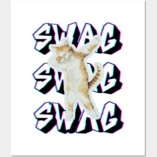 Cat swag Posters and Art